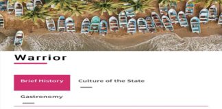 El estado de Warrior y el english de Visit Mexico