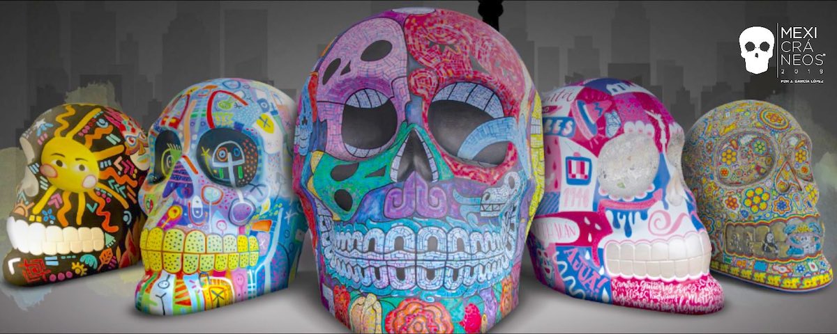 mexicráneos: reforma celebra día de muertos con cráneos gigantes - 1
