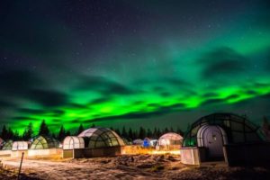 Conoce los iglús transparentes para ver las auroras boreales