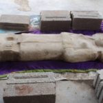 INAH escultura de mujer de 2 metros de altura