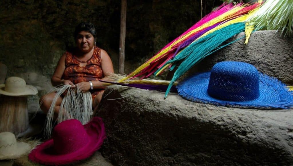 sombreros de jipijapa en Campeche