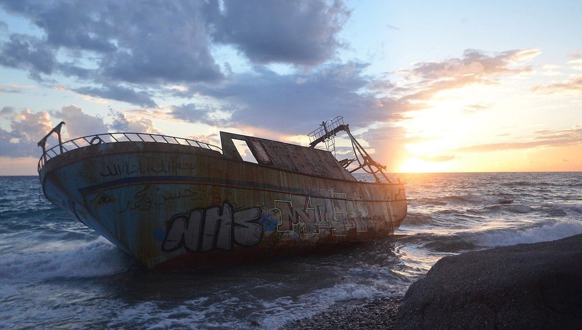 Barco abandonado