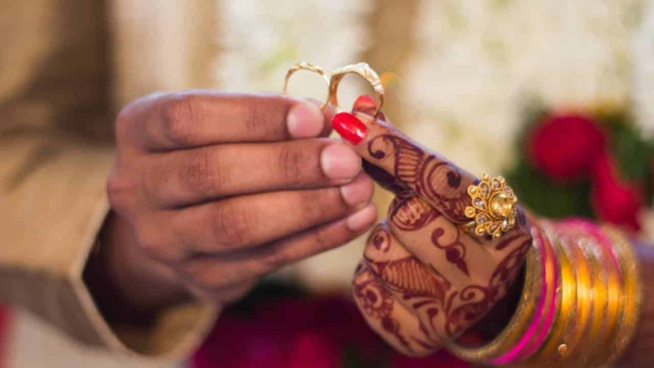 boda en avión en la india