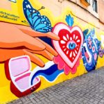 Mano amiga, mural en La Ciudadela