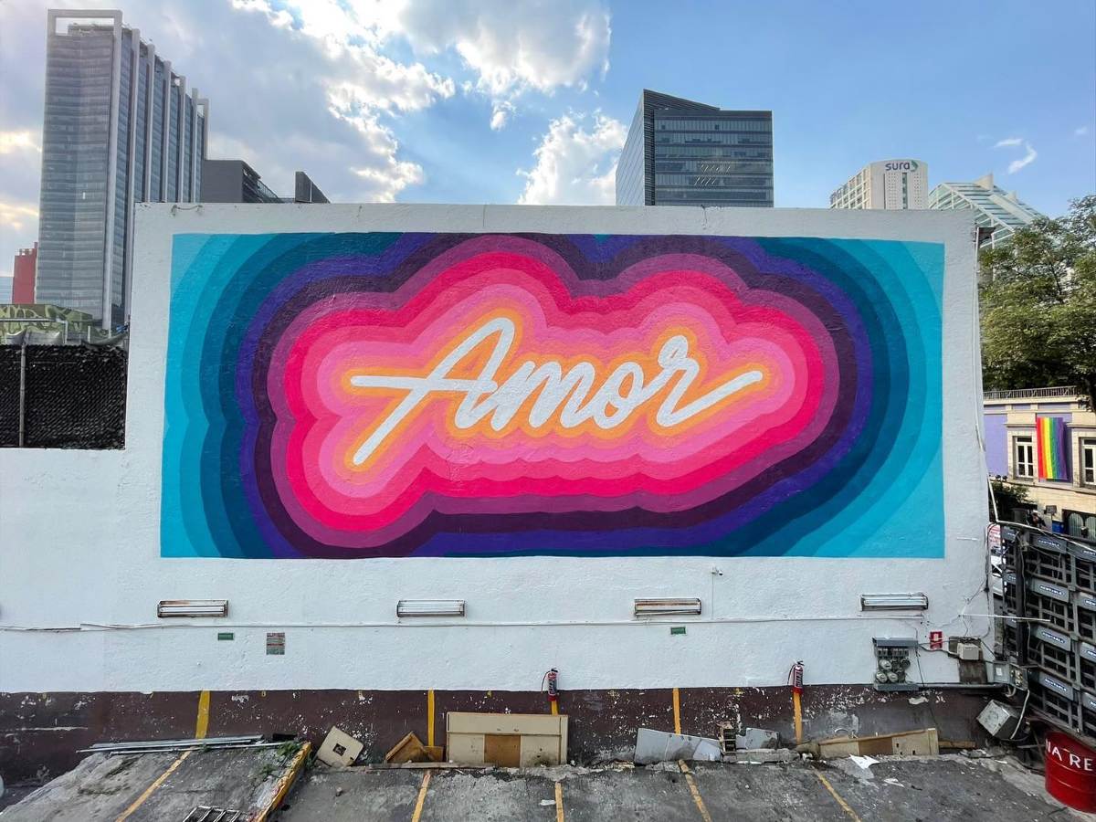 “Amor”: el primer mural de realidad aumentada en la capital