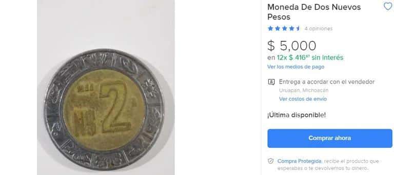 las monedas de 1, 2 y 5 pesos podrían valer juntas hasta 42 mil pesos - 4