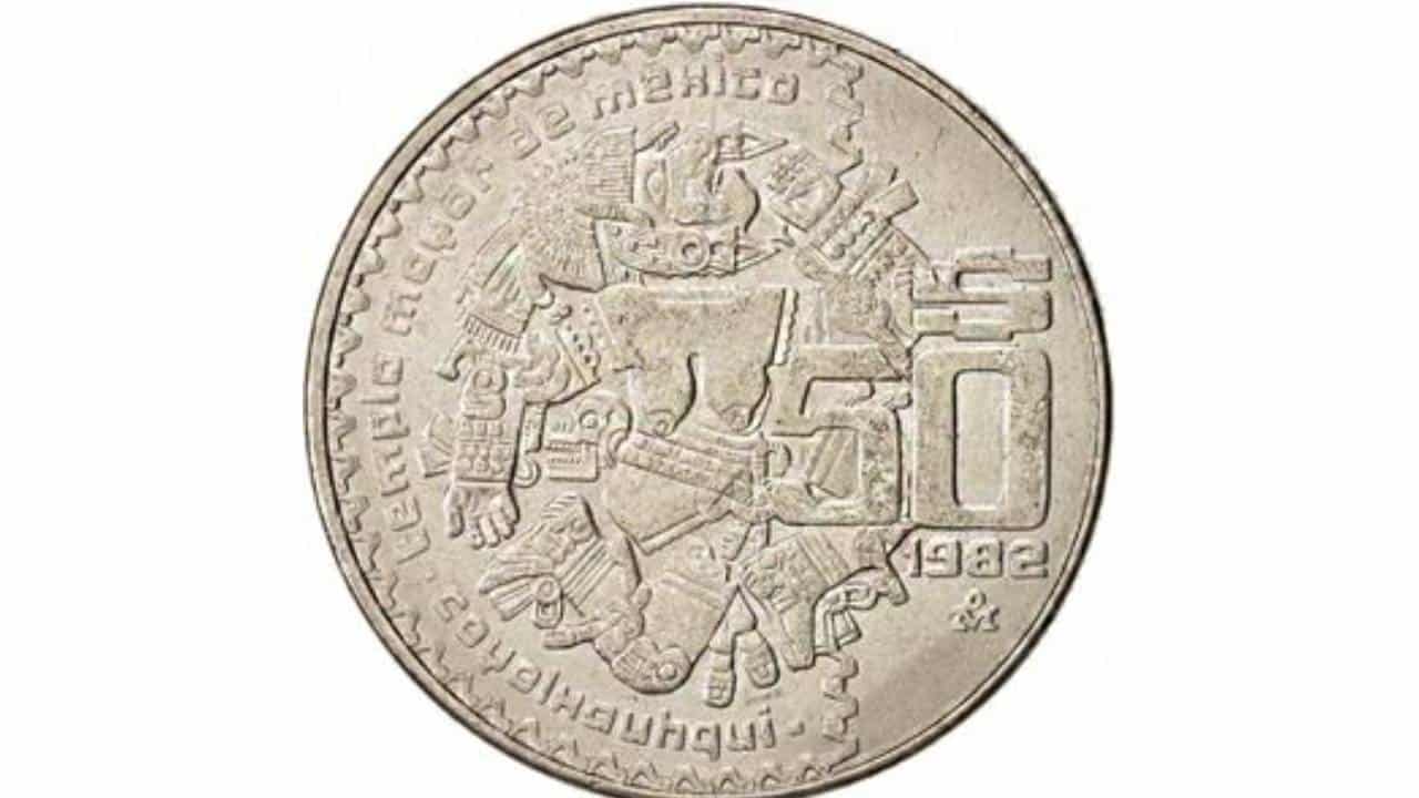 diosa azteca de la luna moneda