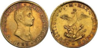 En esto se cotizan monedas de Agustín de Iturbide en sitios de comercio electrónico