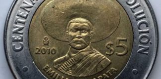 Monedas de Emiliano Zapata
