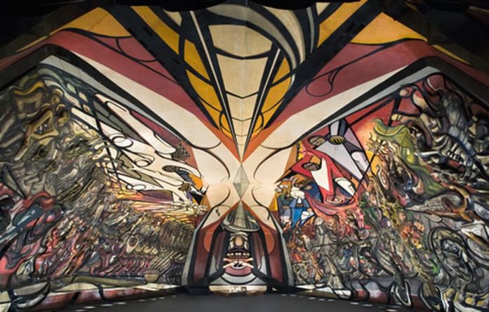 La Marcha de la Humanidad en la Tierra y hacia el Cosmos, el mural más grande del mundo que debes visitar en CDMX