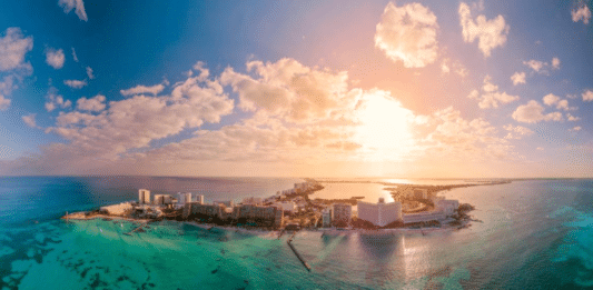 cancún desde las alturas