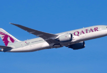 Avión de la aerolínea Qatar Airways