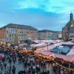 Mercado navideño en Christkindlesmarkt, Núremberg