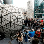 la bola que cae en Times Square