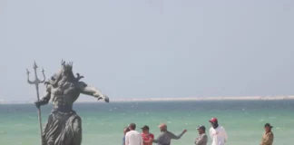 Poseidón aparece en Progreso, Yucatán