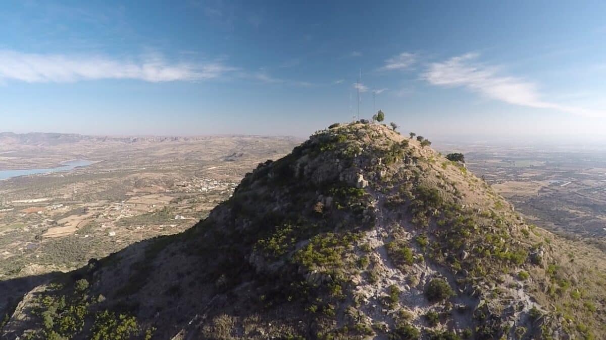 cerro del muerto, en calvillo, aguascalientes