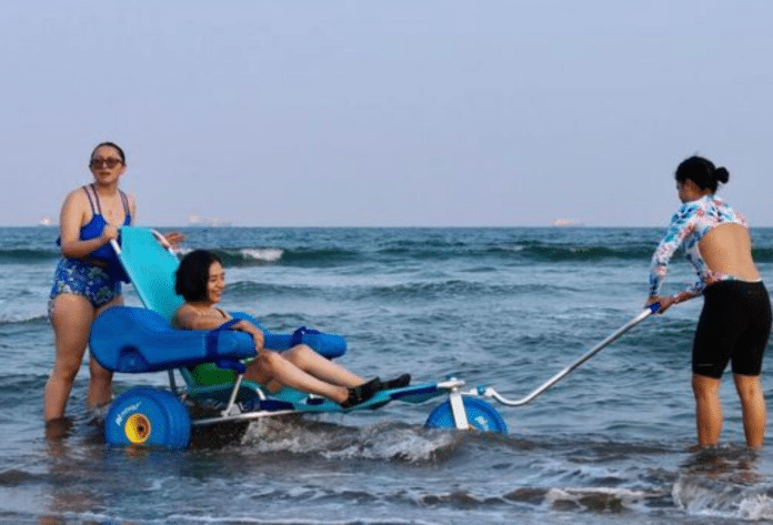 Playa inclusiva en Boca del Río, Veracruz