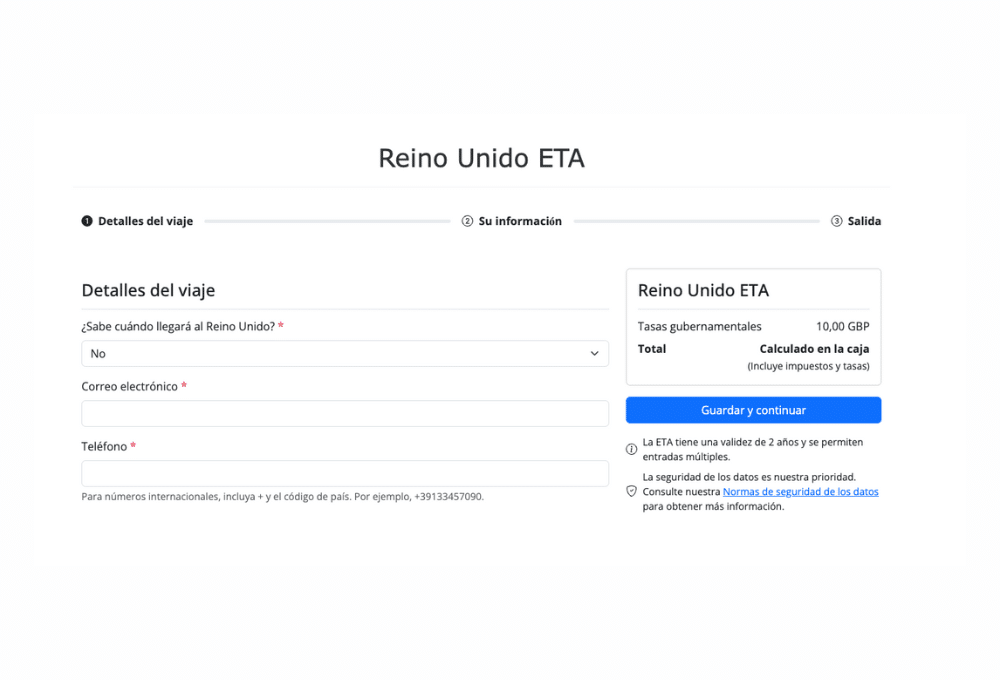 ¿cuál es el proceso de solicitud de la eta?