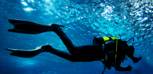 buceadora promueve turismo sostenible en el mar de cortés