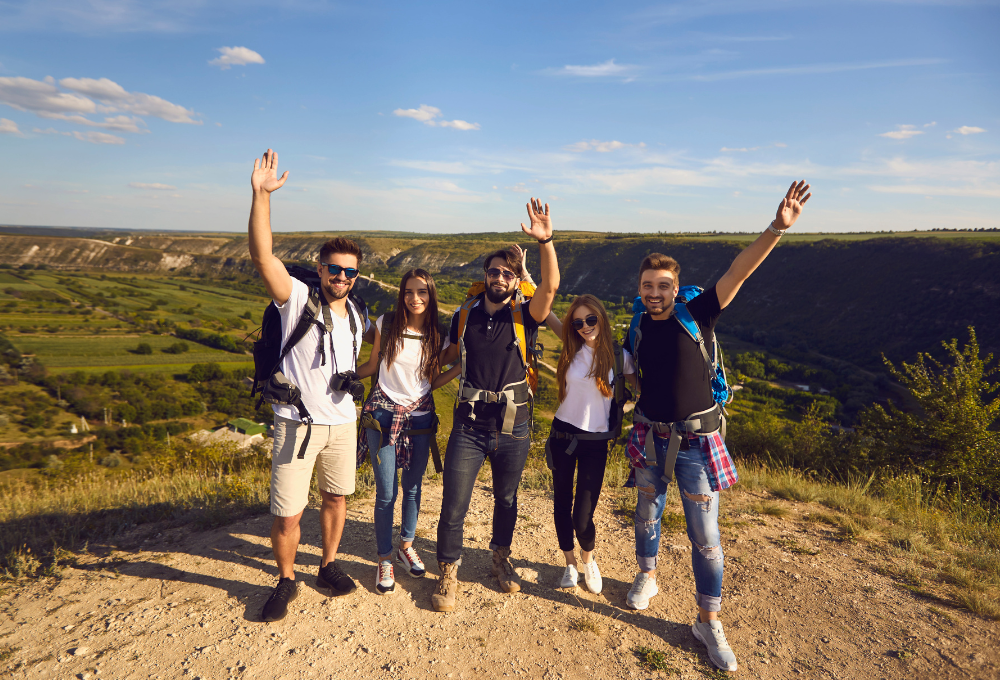 Viajeros turistas