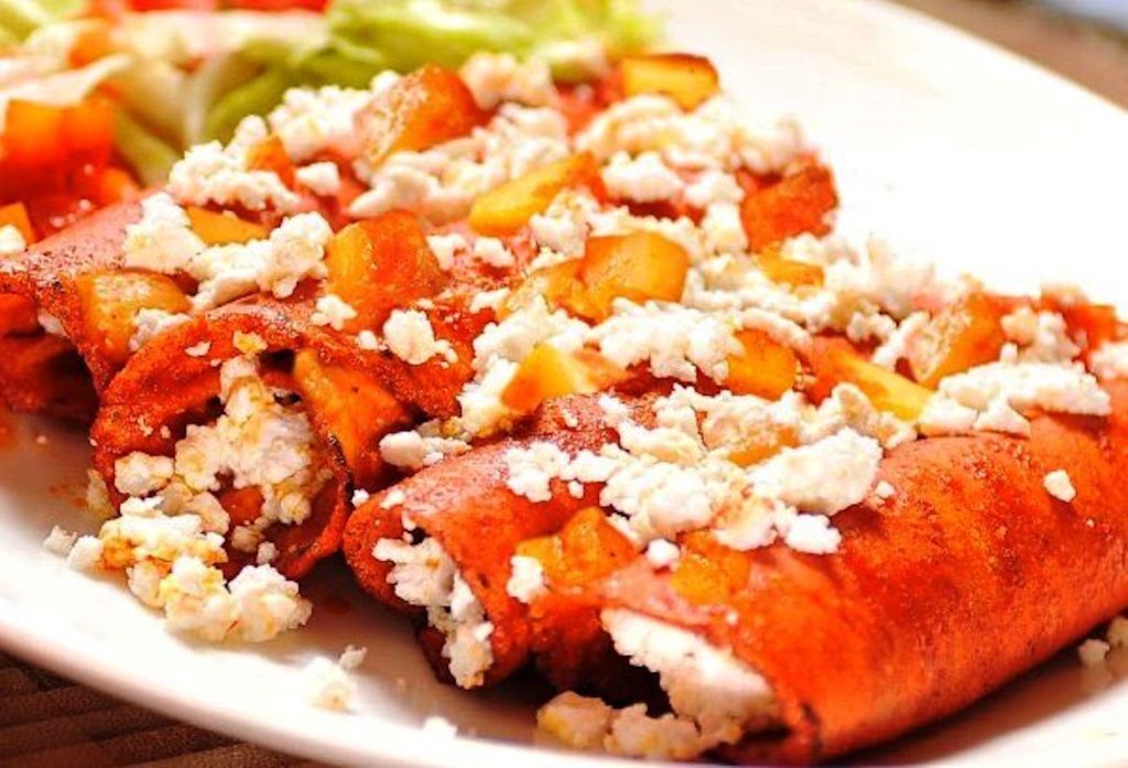 Enchiladas mineras en la Festival de la Enchilada, en Guanajuato