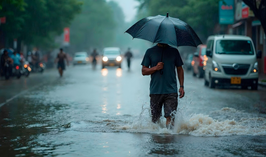 Las lluvias complican la llegada al trabajo