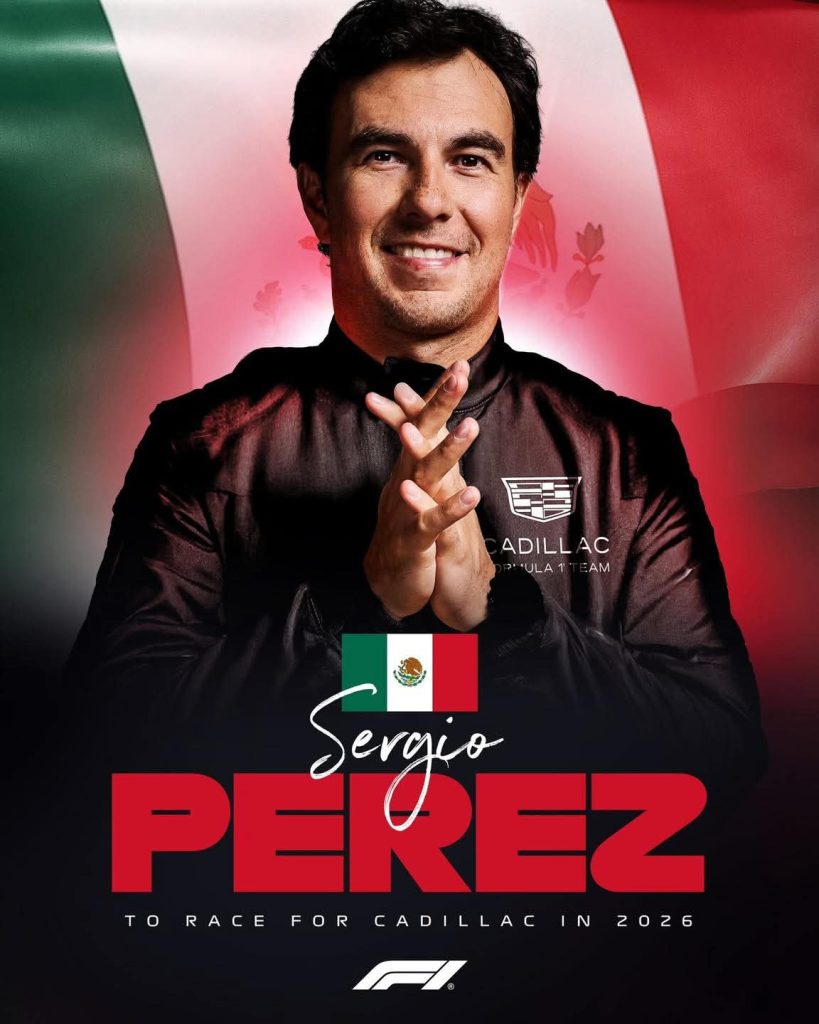 Checo Pérez vuelve a la F1 al firmar con Cadillac