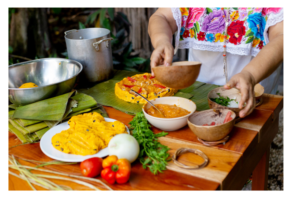 Gastronomía en el mundo maya, en México.