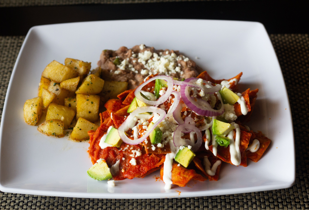 Chilaquiles rojos.