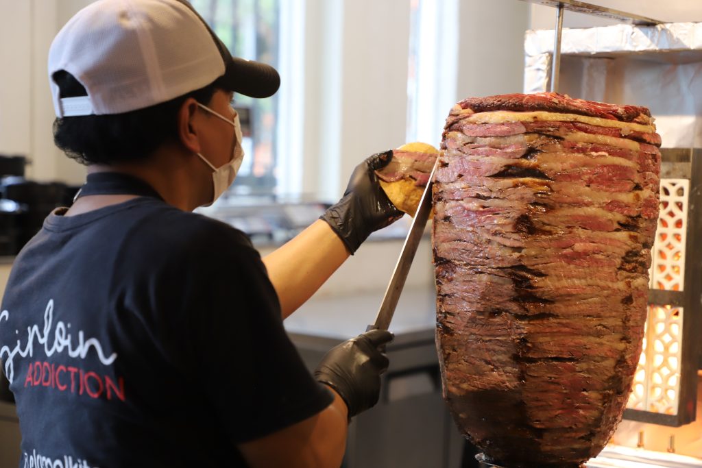 Trompo de sirloin, en El Remolkito