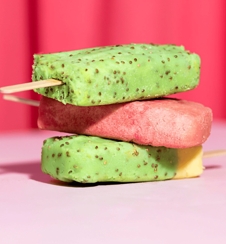 Helados con frutas mexicanas