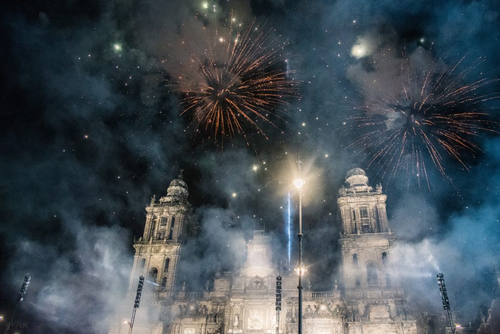 Zócalo capitalino, testigo del festejo patrio.