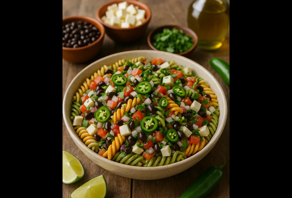 World Pasta Day a la mexicana: ¡3 recetas sencillas y rápidas con ingredientes locales para celebrar!. Ensalada tricolor de pasta con ingredientes frescos