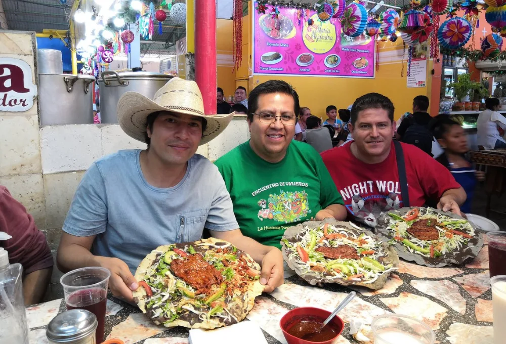 Tlayudas. Mercado 20 de Noviembre