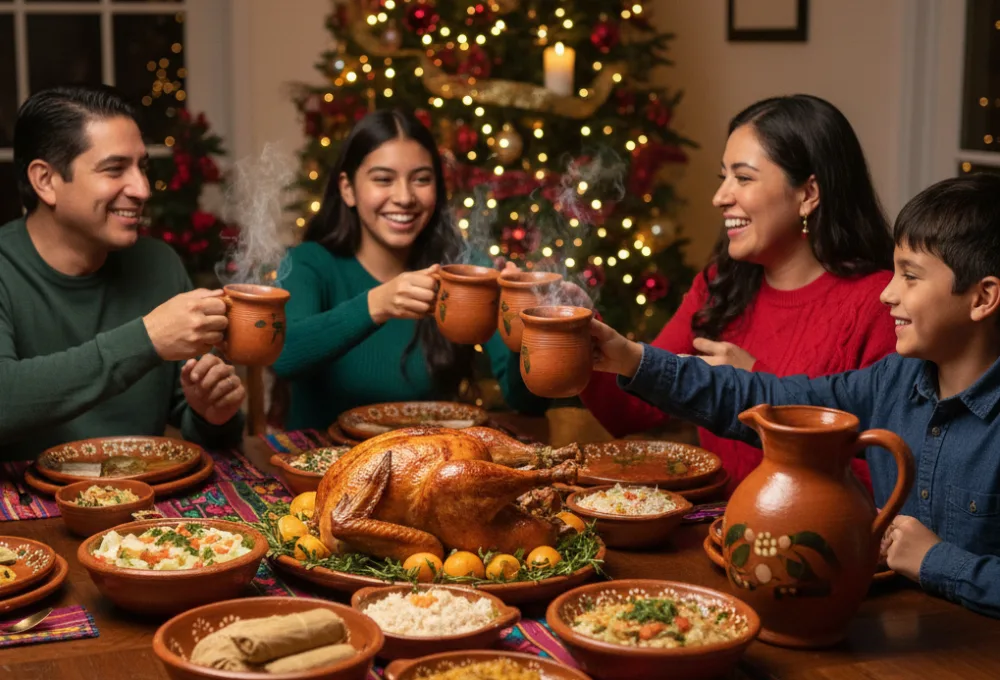 Maridar pavo navideño con bebidas bien mexicanas: Atole