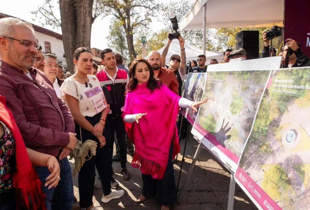 Reinauguración Plaza Gertrudis Bocanegra Pátzcuaro 2025: Fortalece turismo Michoacán