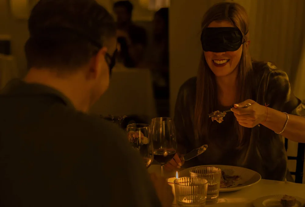 Cenas a ciegas en México.