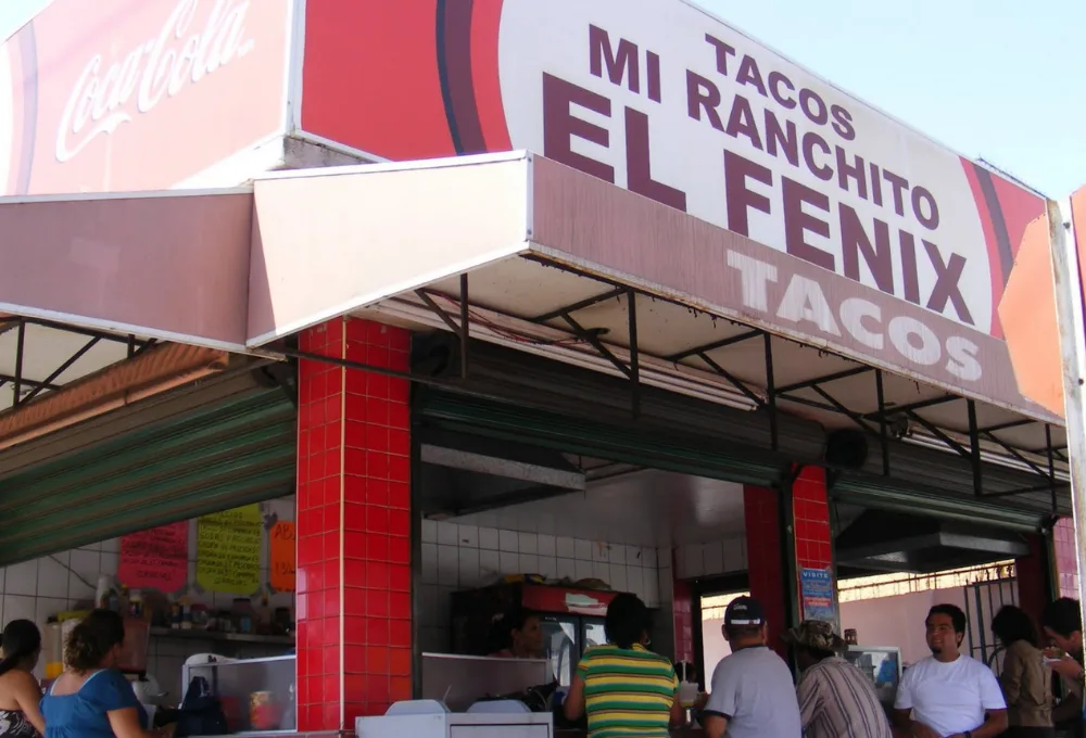 "Tacos Mi Ranchito El Fénix", en Ensenada, Baja California.