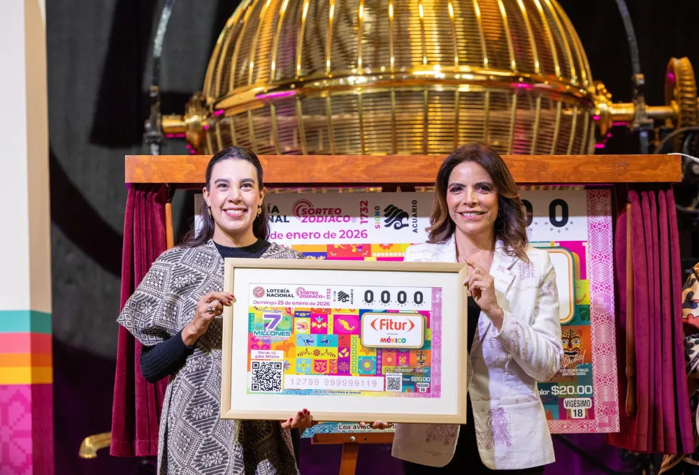 Billete Lotería Nacional celebra participación de México como país invitado en FITUR 2026