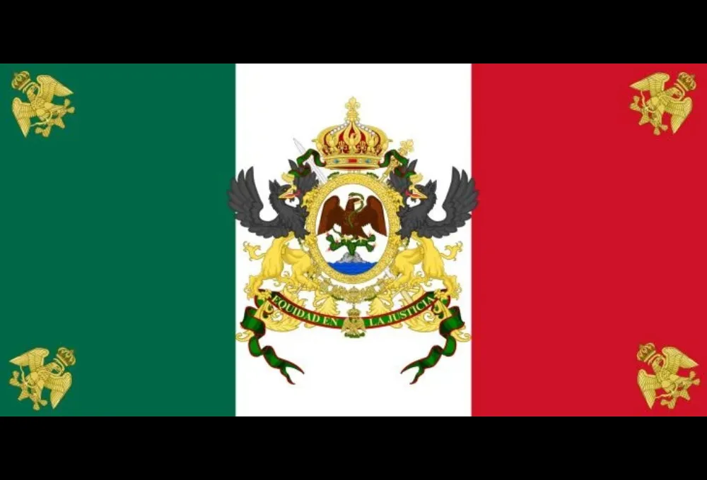Bandera de México: Bandera del Segundo Imperio (1863)