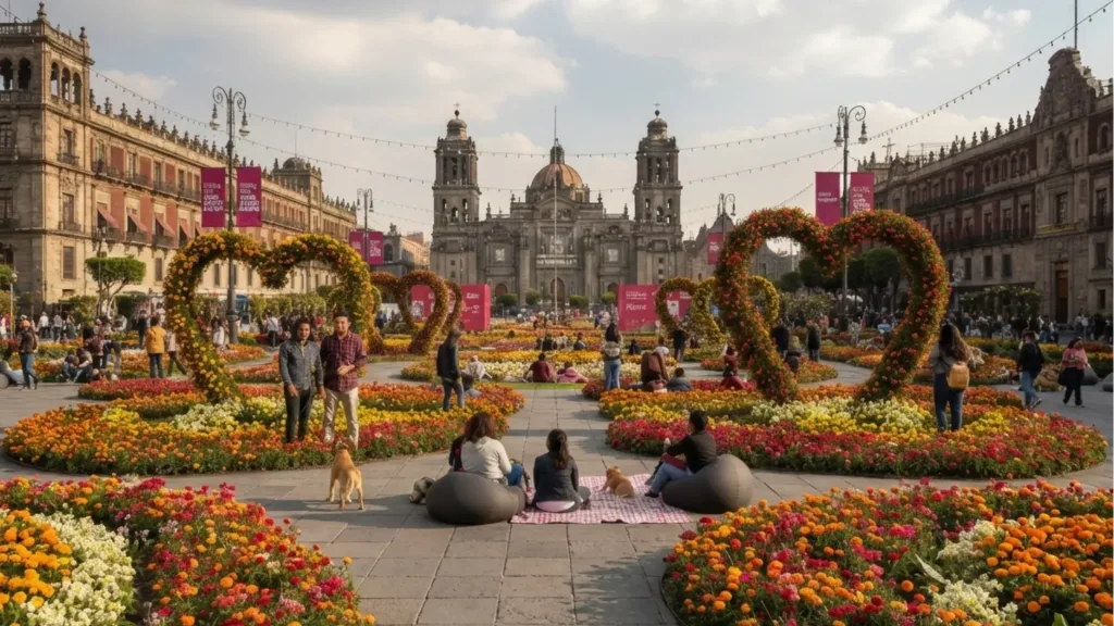 ¿Ya sabes a dónde invitar a tu pareja o crush este 14 de febrero? Invitalo a un recorrido por el Jardín del Buen Amor en el Zócalo de CDMX. ¡Toma nota!