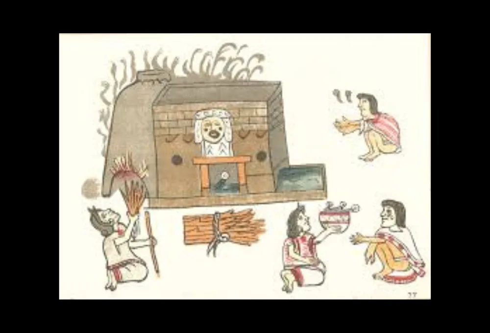 Temazcal historia. El renacer en el vientre de la tierra: