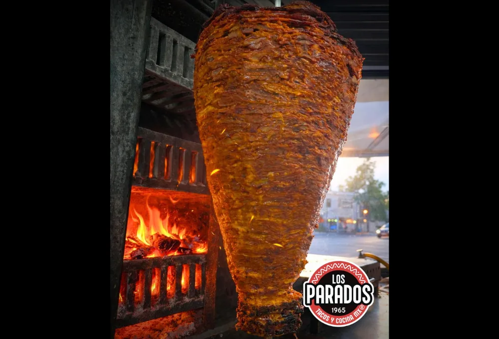 Tacos al pastor. Tacos Los Parados (Roma Sur)