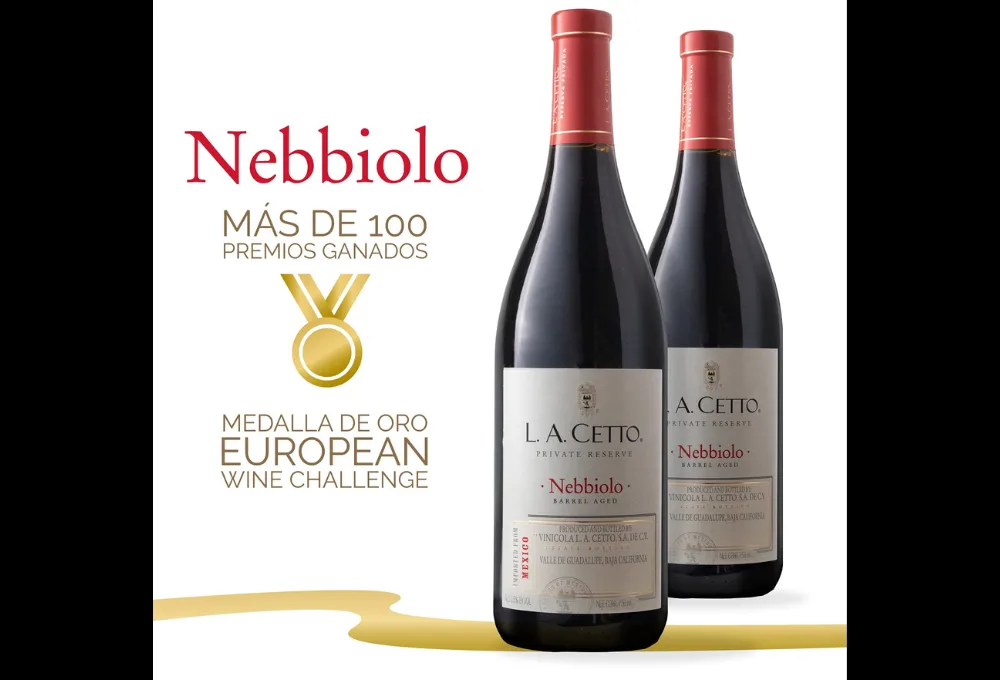 L.A. Cetto: Nebbiolo Reserva Privada. Top 5: Los mejores vinos mexicanos premiados en 2025 que debes probar en el Valle de Guadalupe