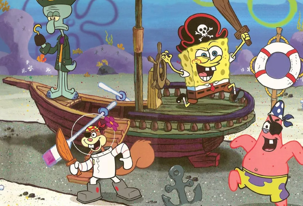 Bob Esponja y Patricio Estrella.