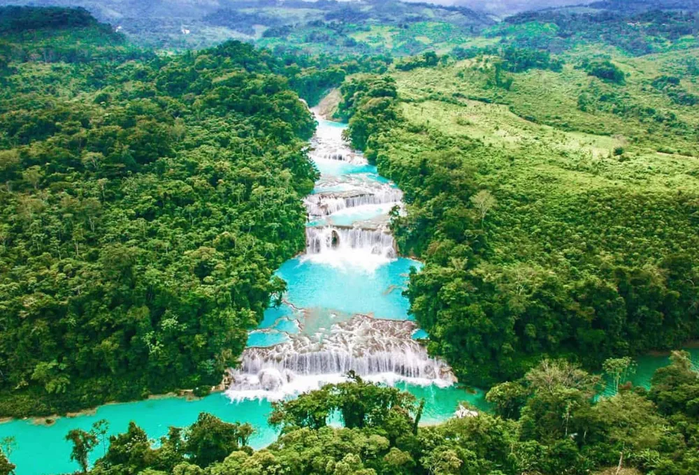 Cascadas de Agua Azul, Chiapas.