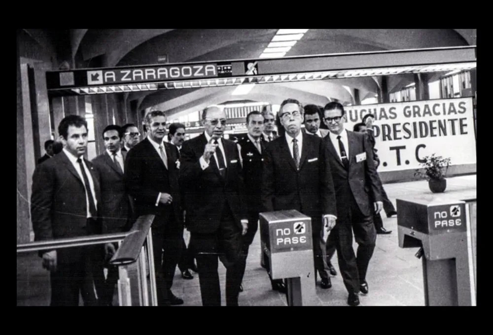 15 secretos del Metro de la CDMX. Inauguracion Presidente Gustavo Díaz Ordaz.