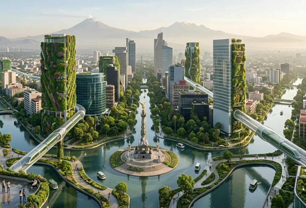 México en 2126: ¡Así proyecta la Inteligencia Artificial y la ciencia el futuro de nuestras ciudades! Ciudad de México 2126
