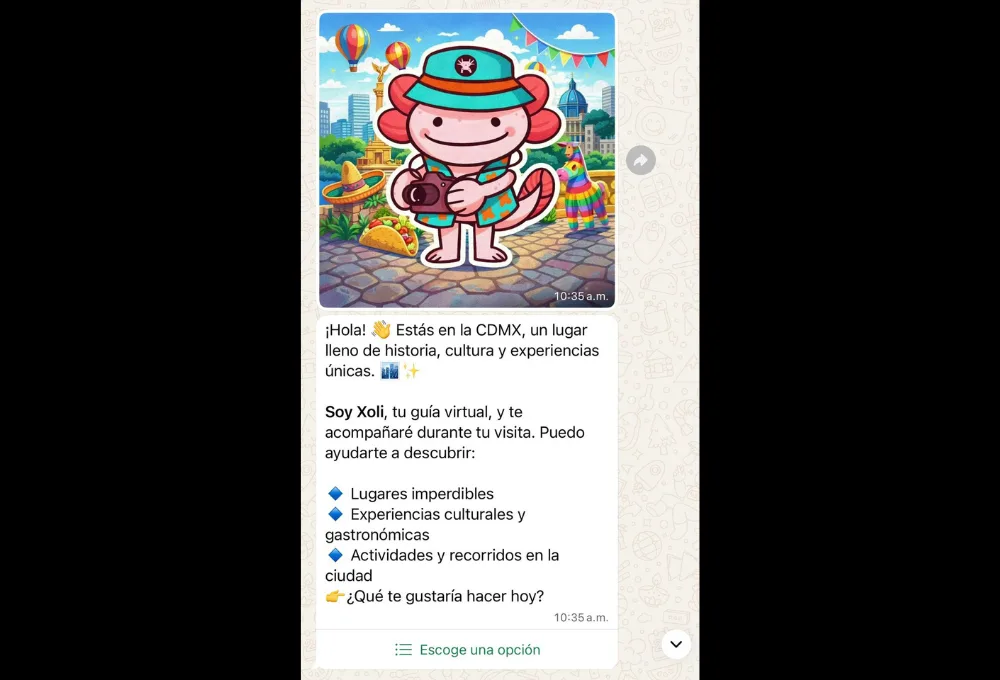 ¿Quién es Xoli? El guía virtual que te llevará de la mano por la CDMX rumbo al Mundial 2026. 