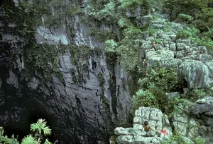 En el corazón de la Huasteca Potosina, el Sótano de las Golondrinas se abre como una grieta monumental en la tierra, tan profunda que la Estatua de la Libertad cabría en su interior/Foto: Wikimedia Commons